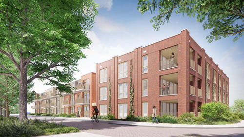 Aanzicht thv hoek Koninginneweg - Burg. vd Willigenstraat